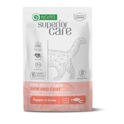 Nature's Protection Superior Care Adult Cat Skin & Coat Tuna & Shrimps Saszetka 70g